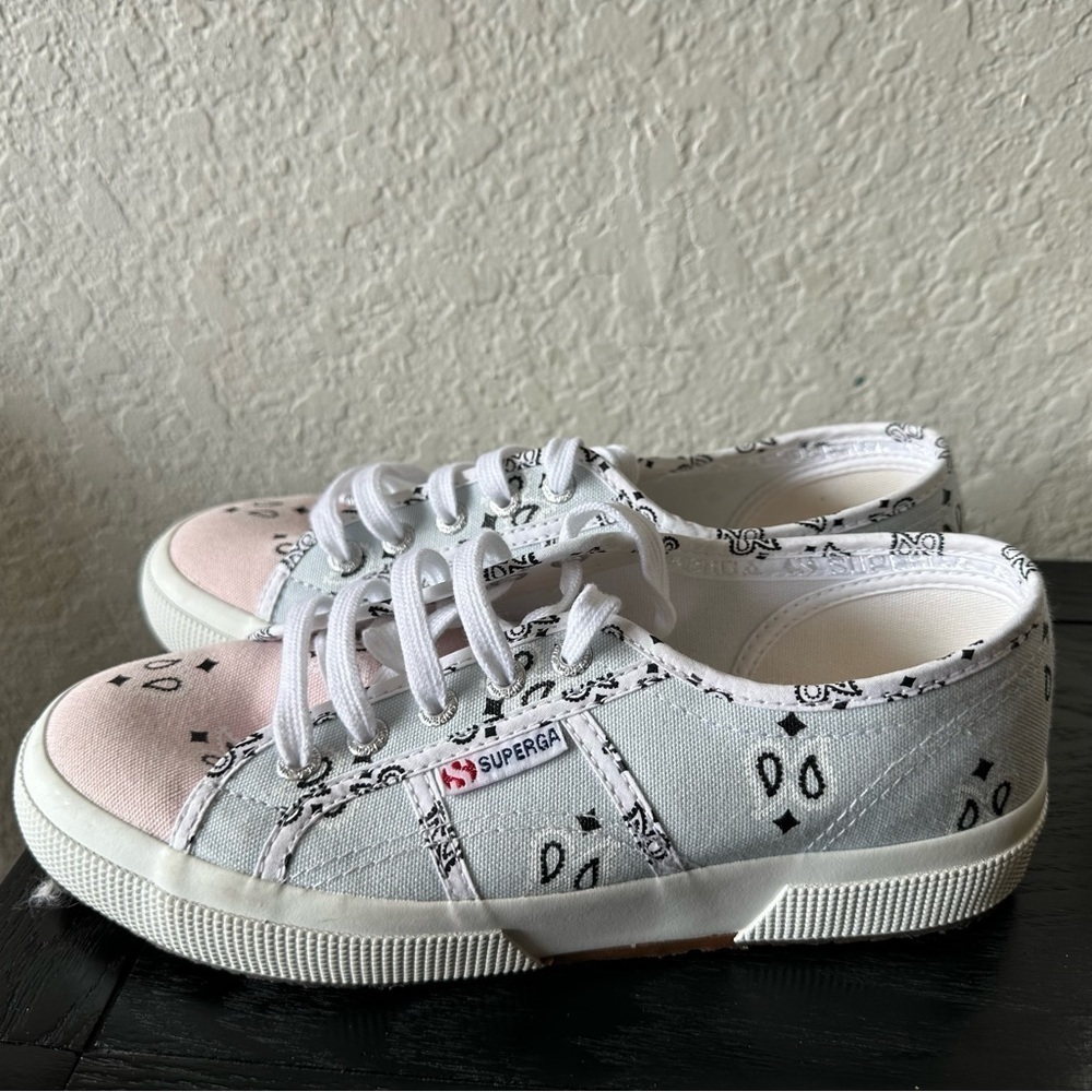 2750 Bandana Mix Blue Multi Sneakers Size:7.5 - Picture 5 of 12